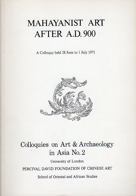  - Mahayanist Art after AD.900, Colloquy n. 2