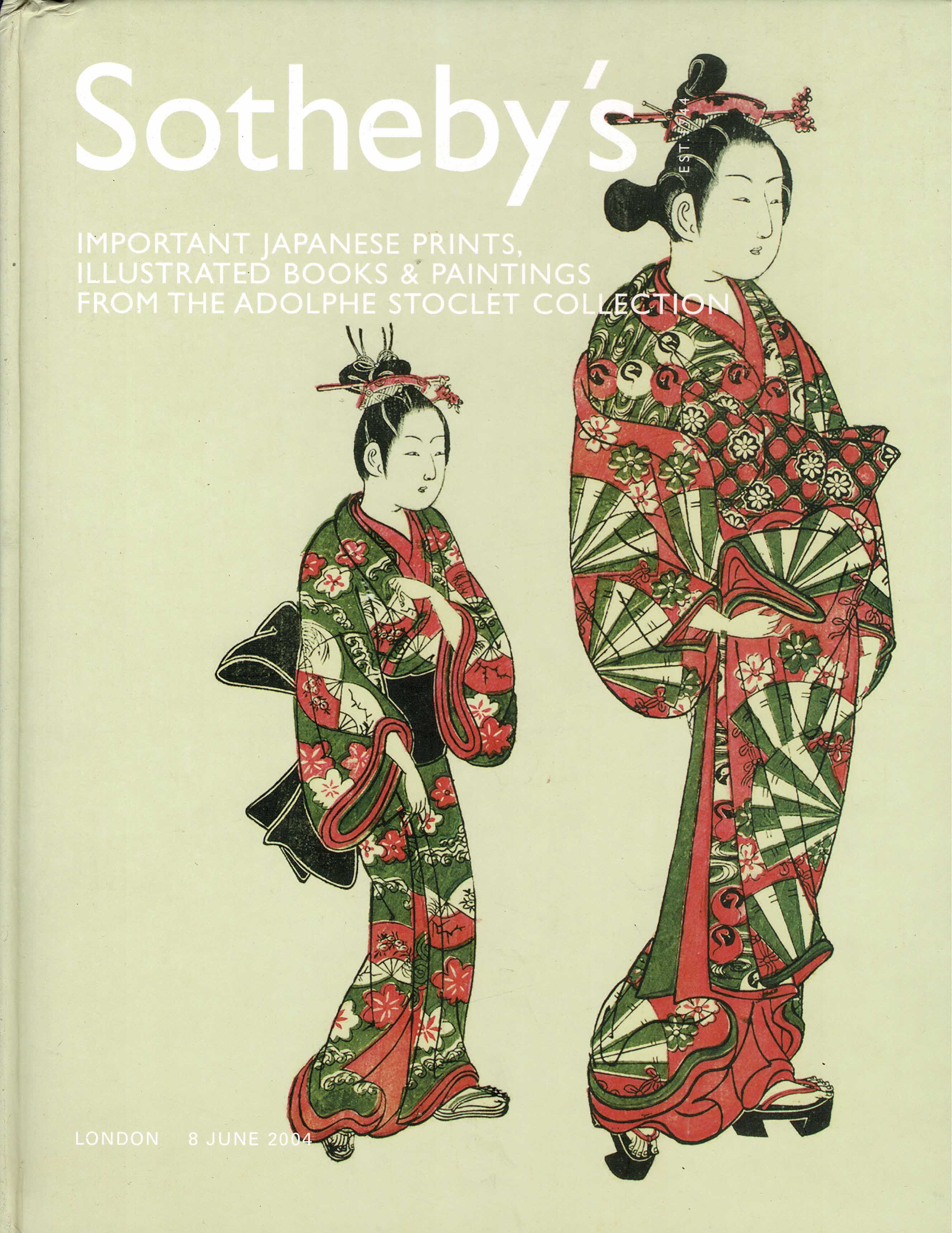 Sotheby's - Important Japanese Prints, illustrated Books & Paintings from the Adolphe Stoclet Collection
